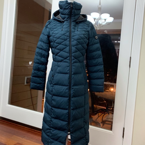 bernardo long puffer coat
